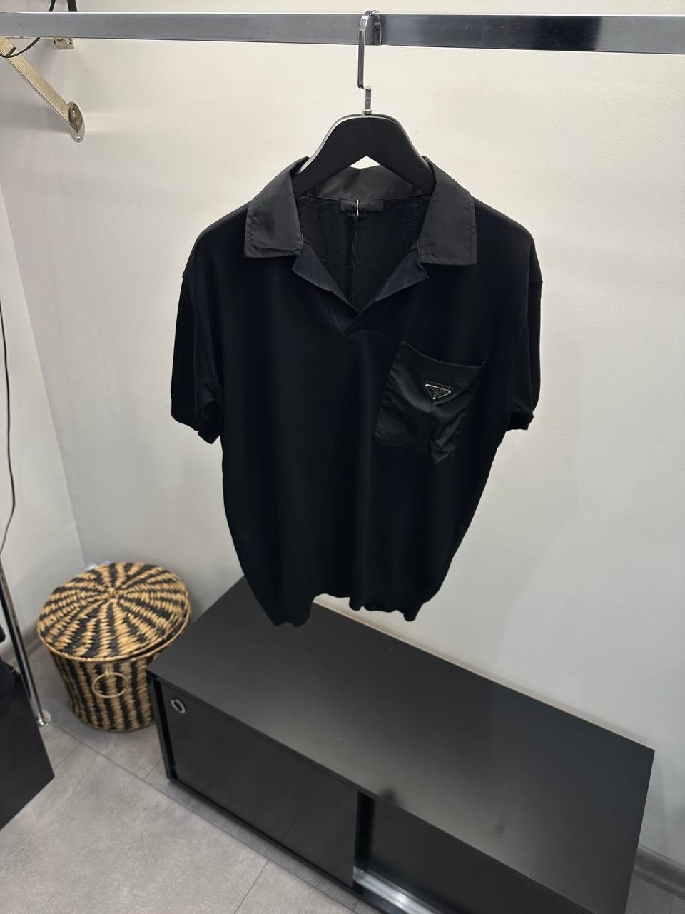 Prada Polo Yaka Triko Kumaş Tişört