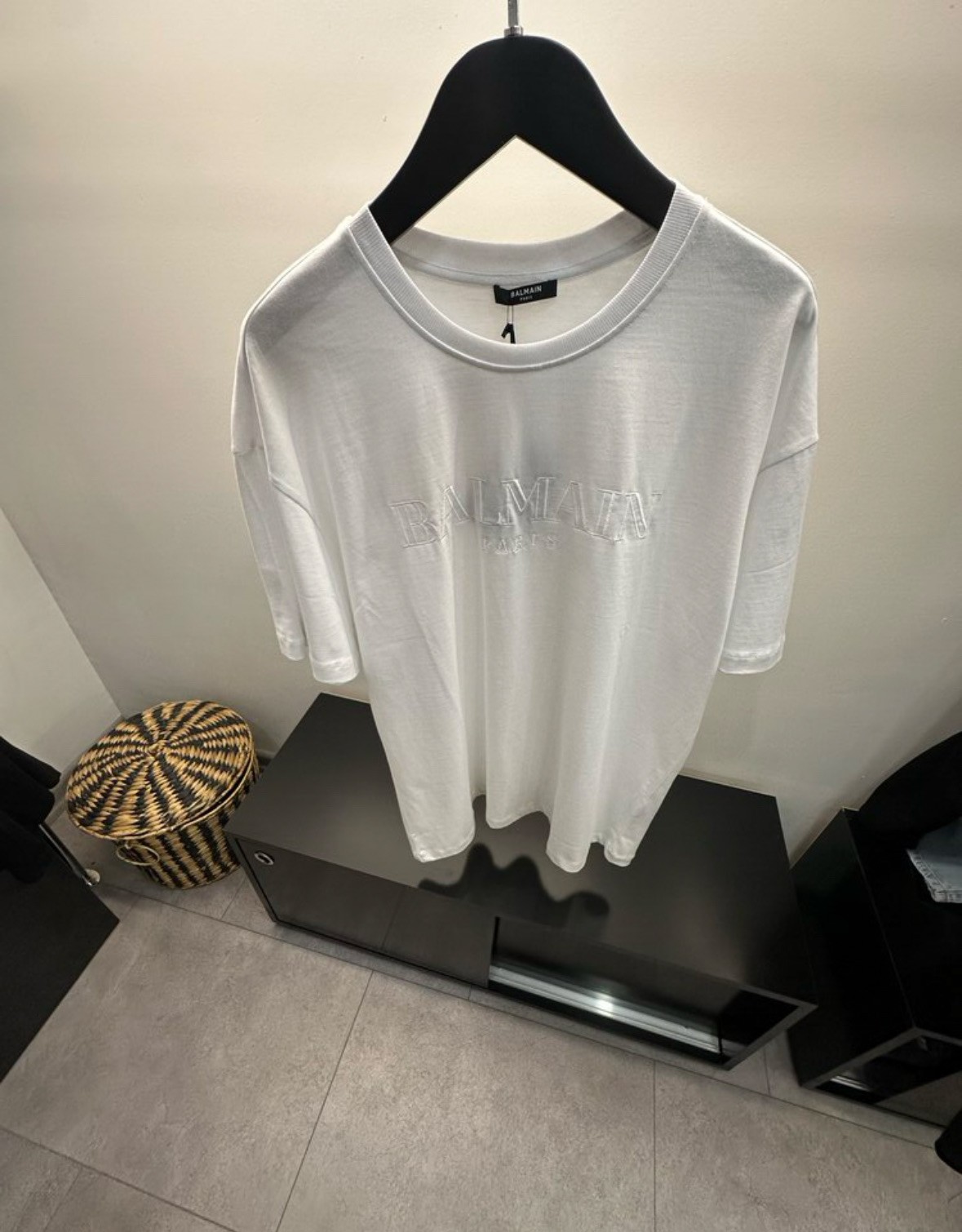 Balmain Paris Nakışlı Yazılı Tişört