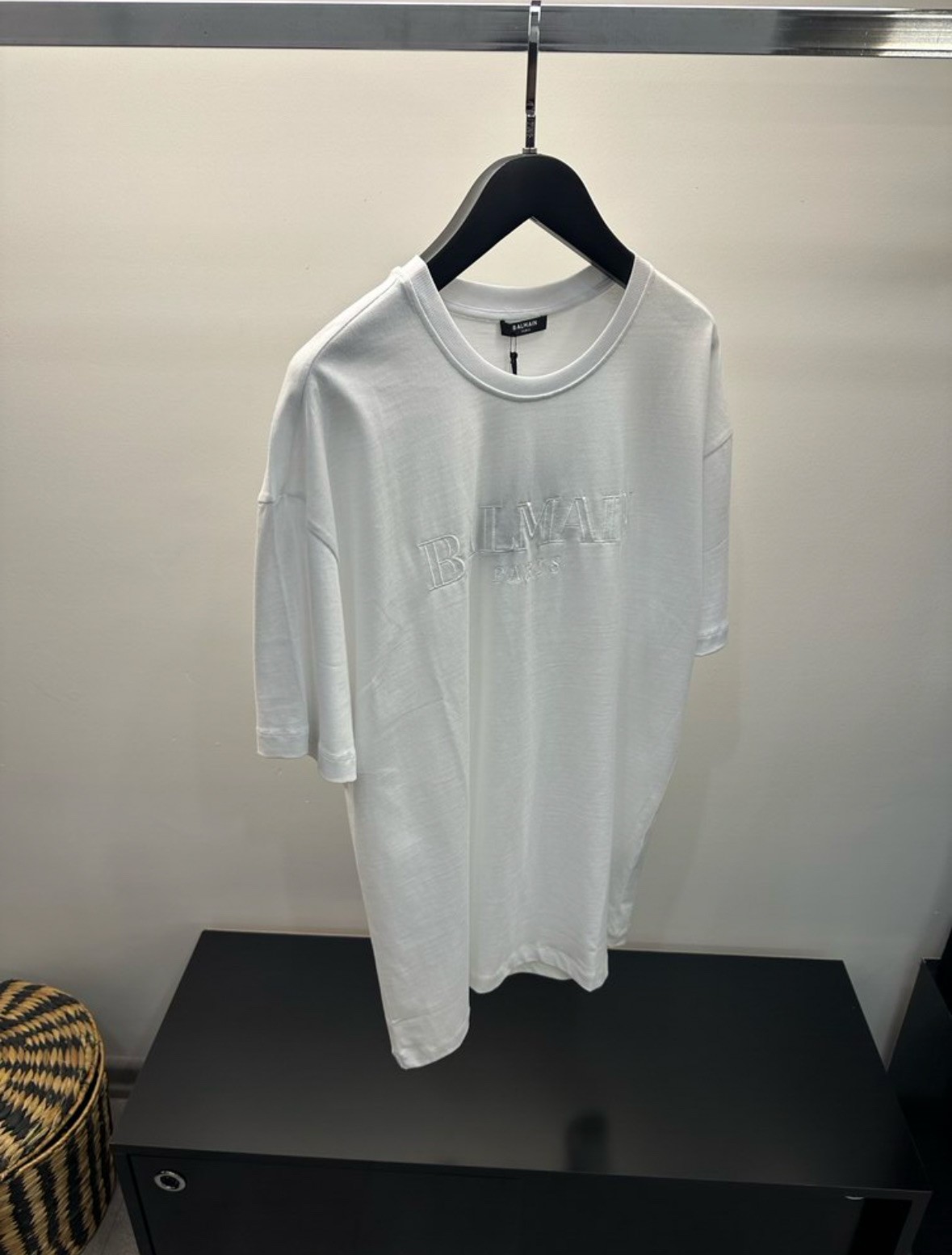 Balmain Paris Nakışlı Yazılı Tişört