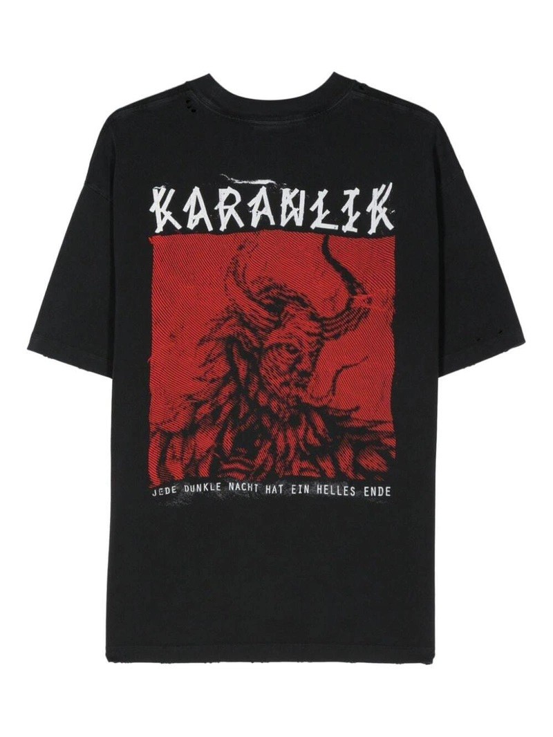 44 Label Group Karanlık Siyah Tişört 