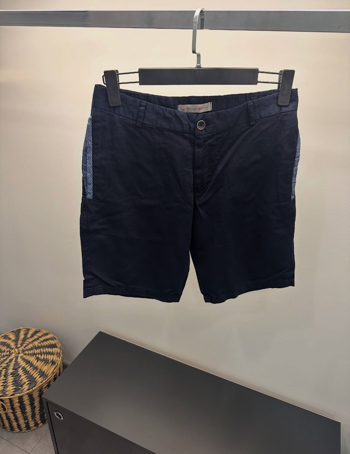 Etro Lacivert Cep Motif Şort