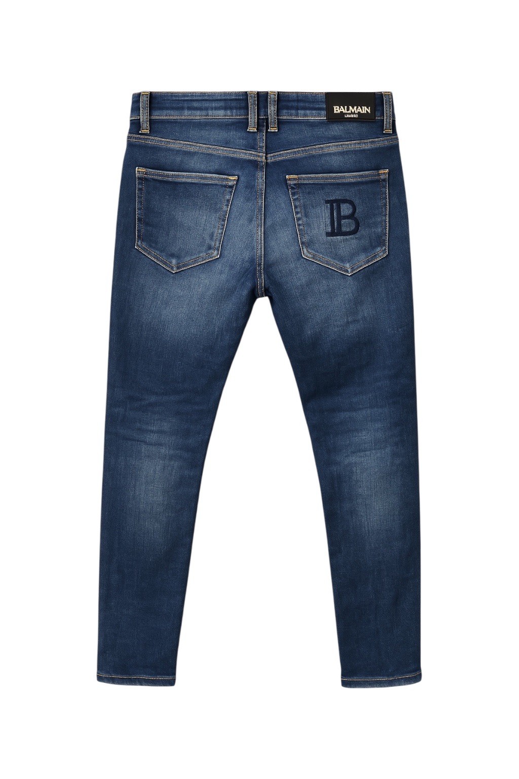 Balmain Paris Mavi Kot Pantolon