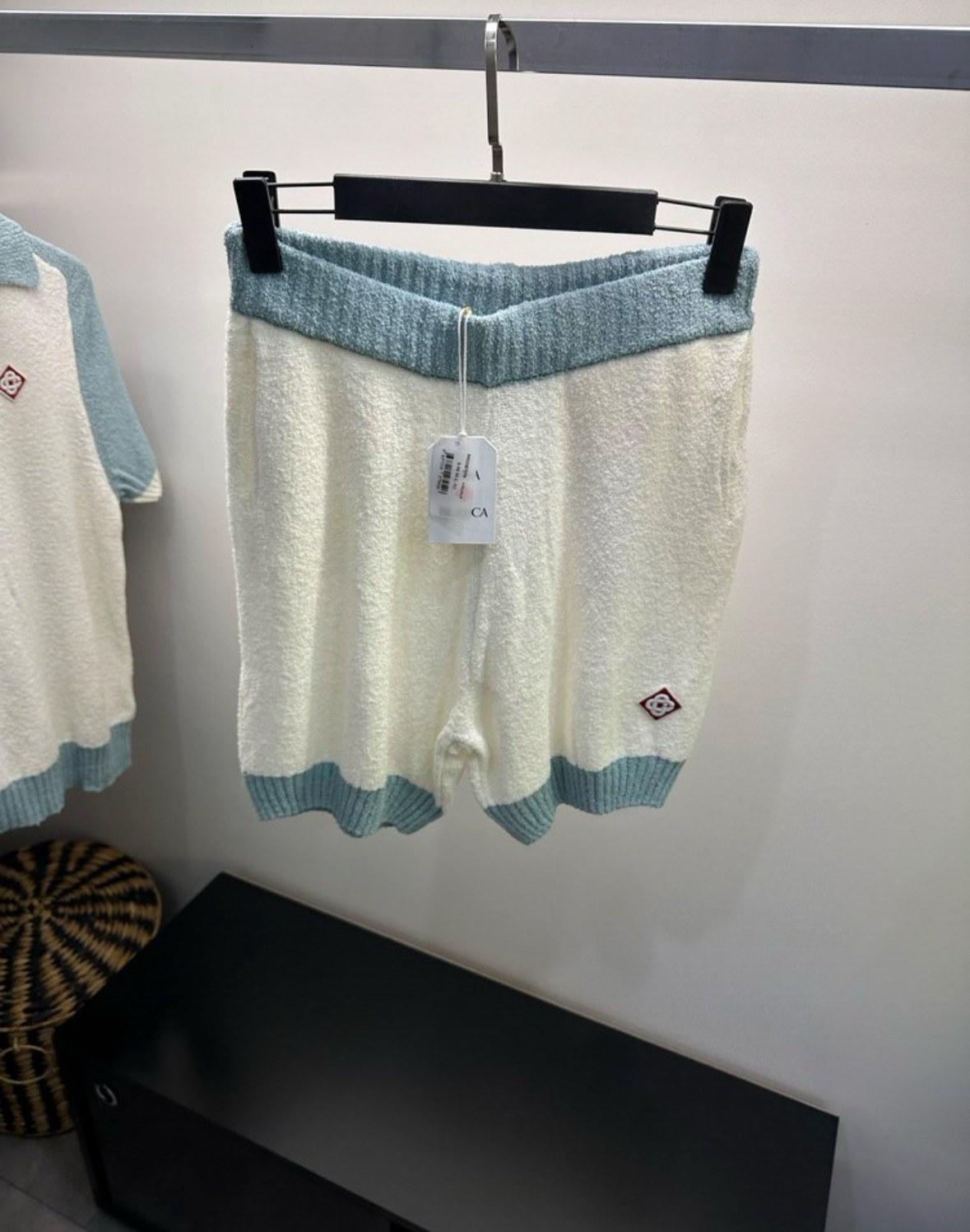 Casa Blanca Havlu Kumaş Mavi Beyaz Şort