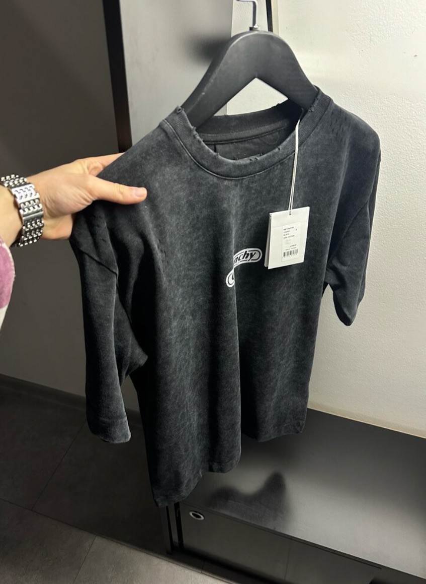 Givenchy Yıkamalı Sırt Baskılı Tişört