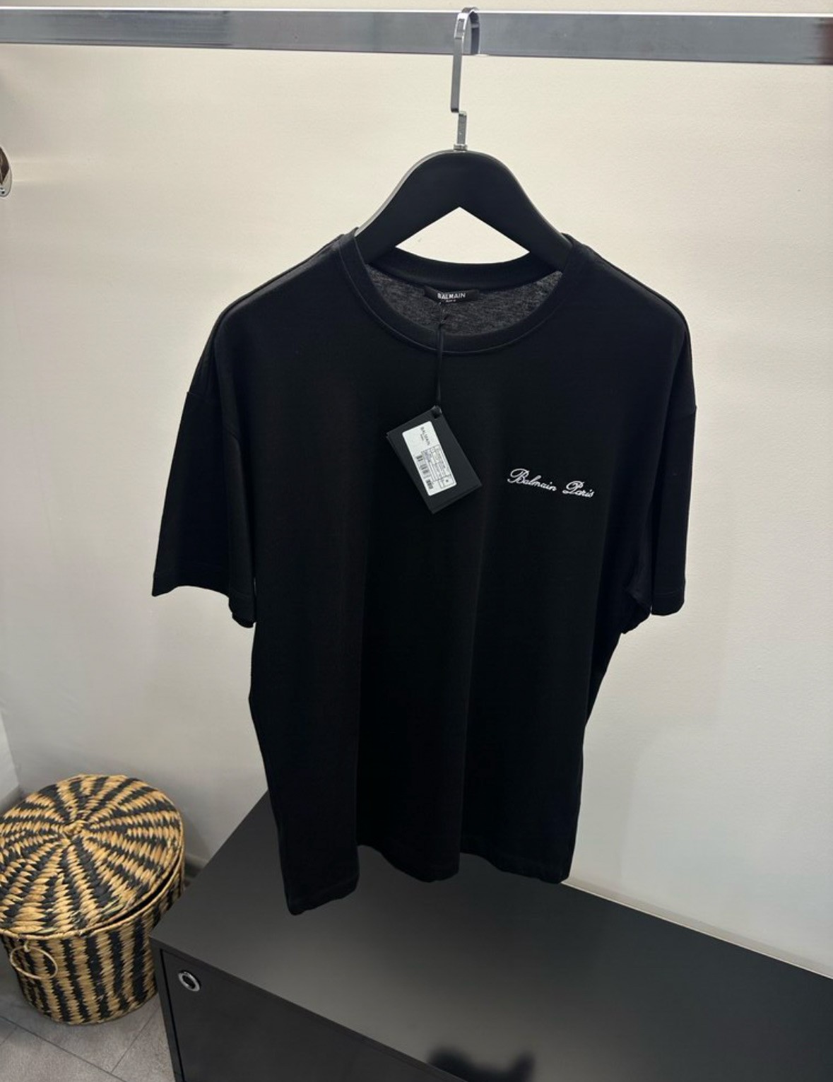 Balmain Paris İmza Nakışlı Tişört