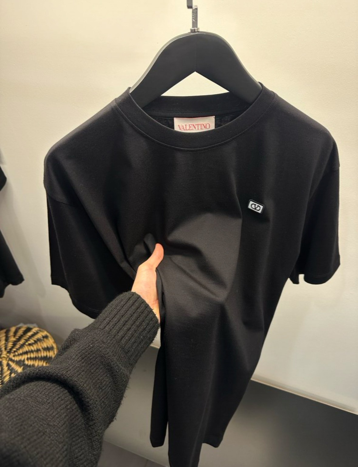 Valentino mini V logo Pamuklu Tişört