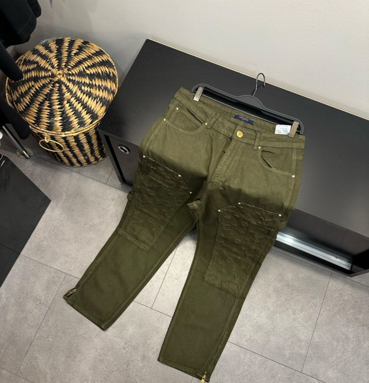 Louis Vuitton Baggy Fit Desenli Pantolon