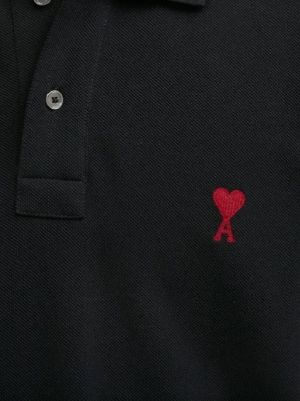 Ami Paris Polo Yaka Nakışlı Tişört