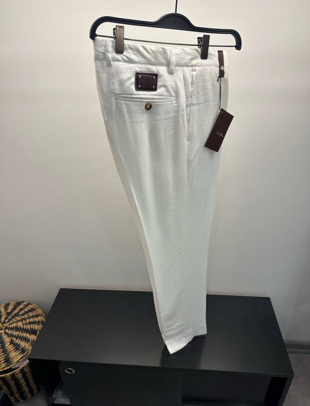 Loro Piana Keten Beyaz Pantolon