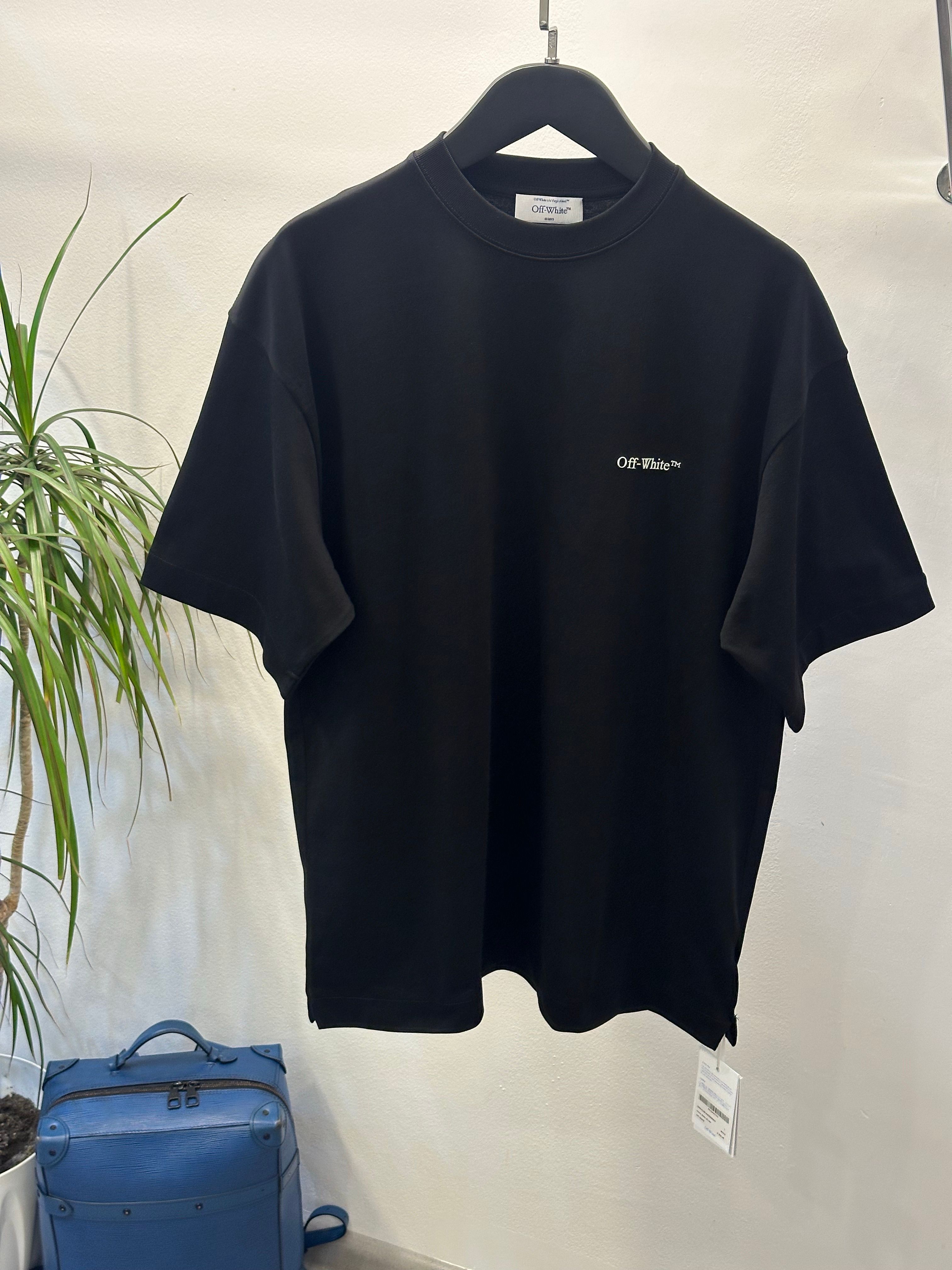 Off White Arrow Siyah Logo Tişört 