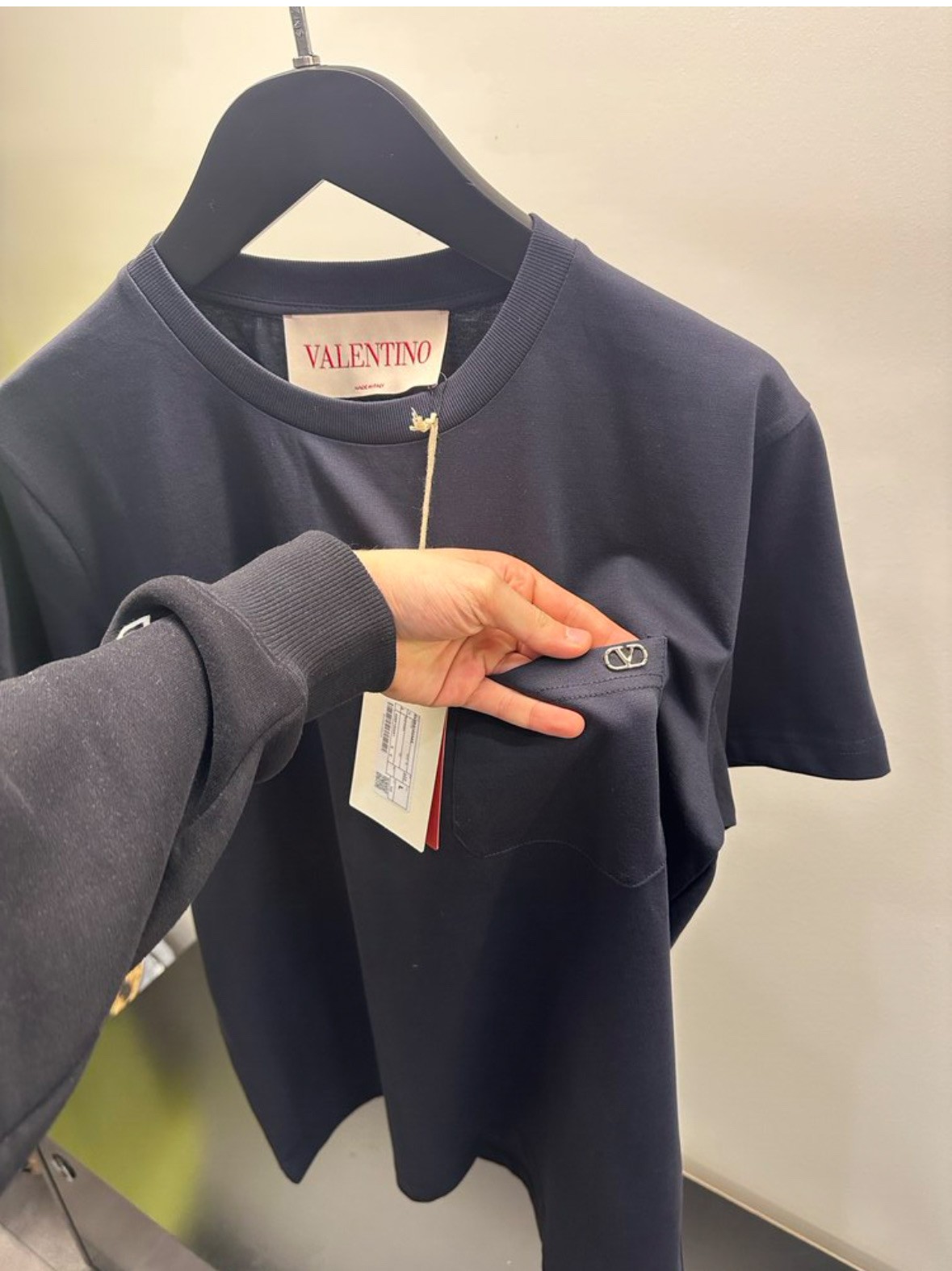 Valentino Cepli V Logo Tişört