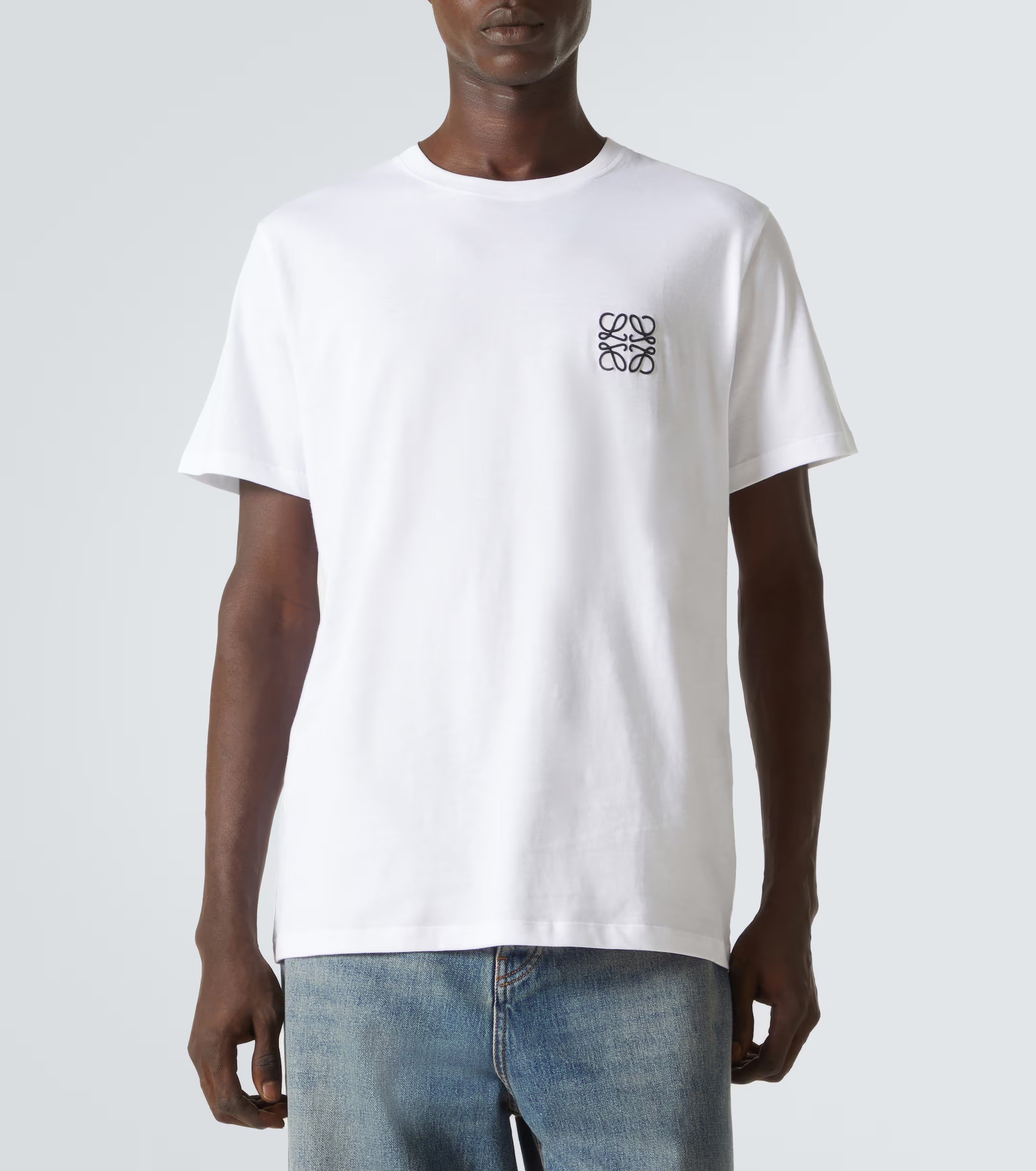 Loewe Beyaz Nakışlı Logo Tişört 