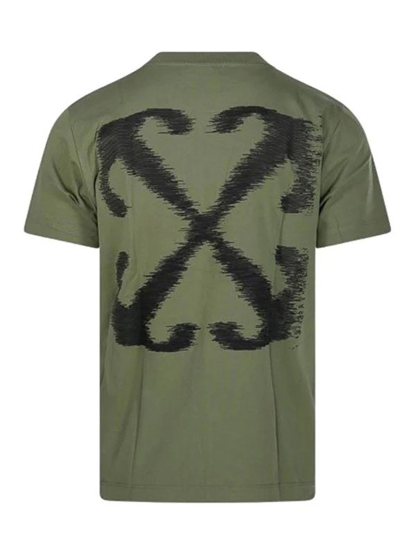 Off White Arrow Yeşil Oversize Tişört 