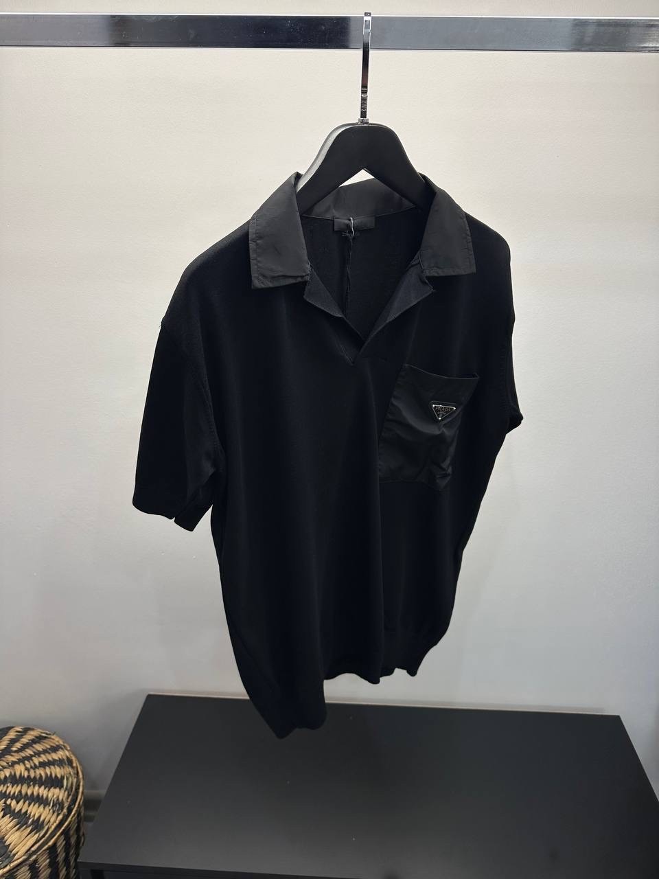 Prada Polo Yaka Triko Kumaş Tişört