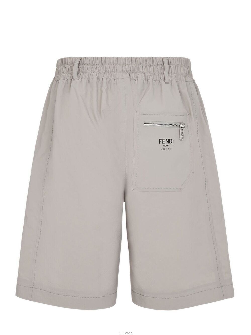 Fendi Krem Paraşüt Kumaş Şort 