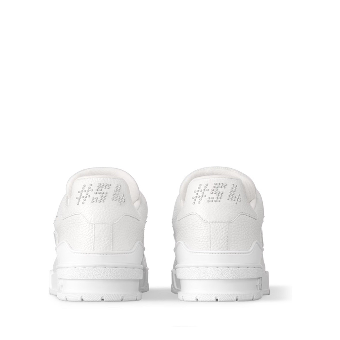 LV Trainer Beyaz Metal Logo Sneaker Ayakkabı