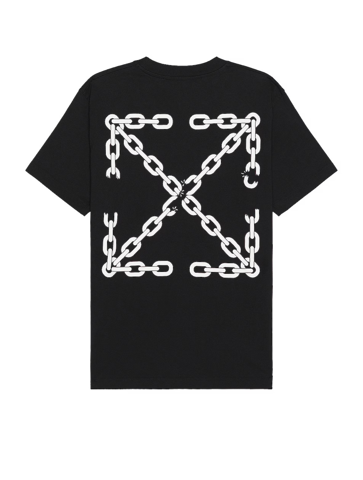 Off White Zincir Desen Tişört 