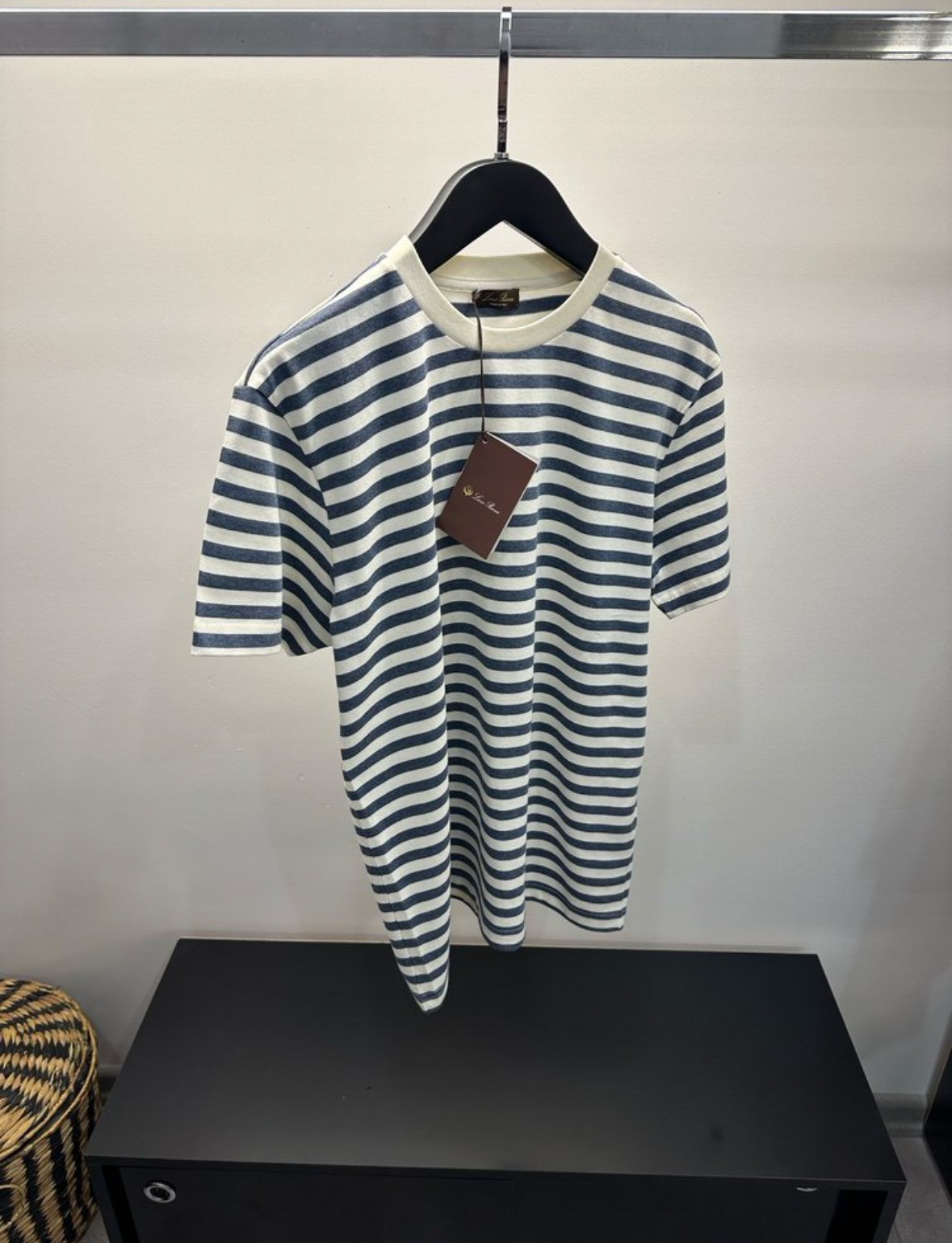 Loro Piana Çizgili Desen Tişört 