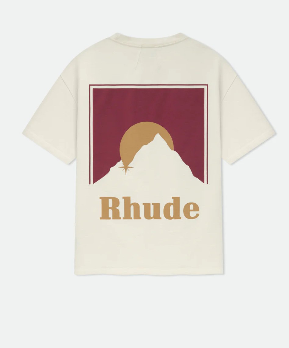 Rhude Ay Işığı Baskılı Tişört 