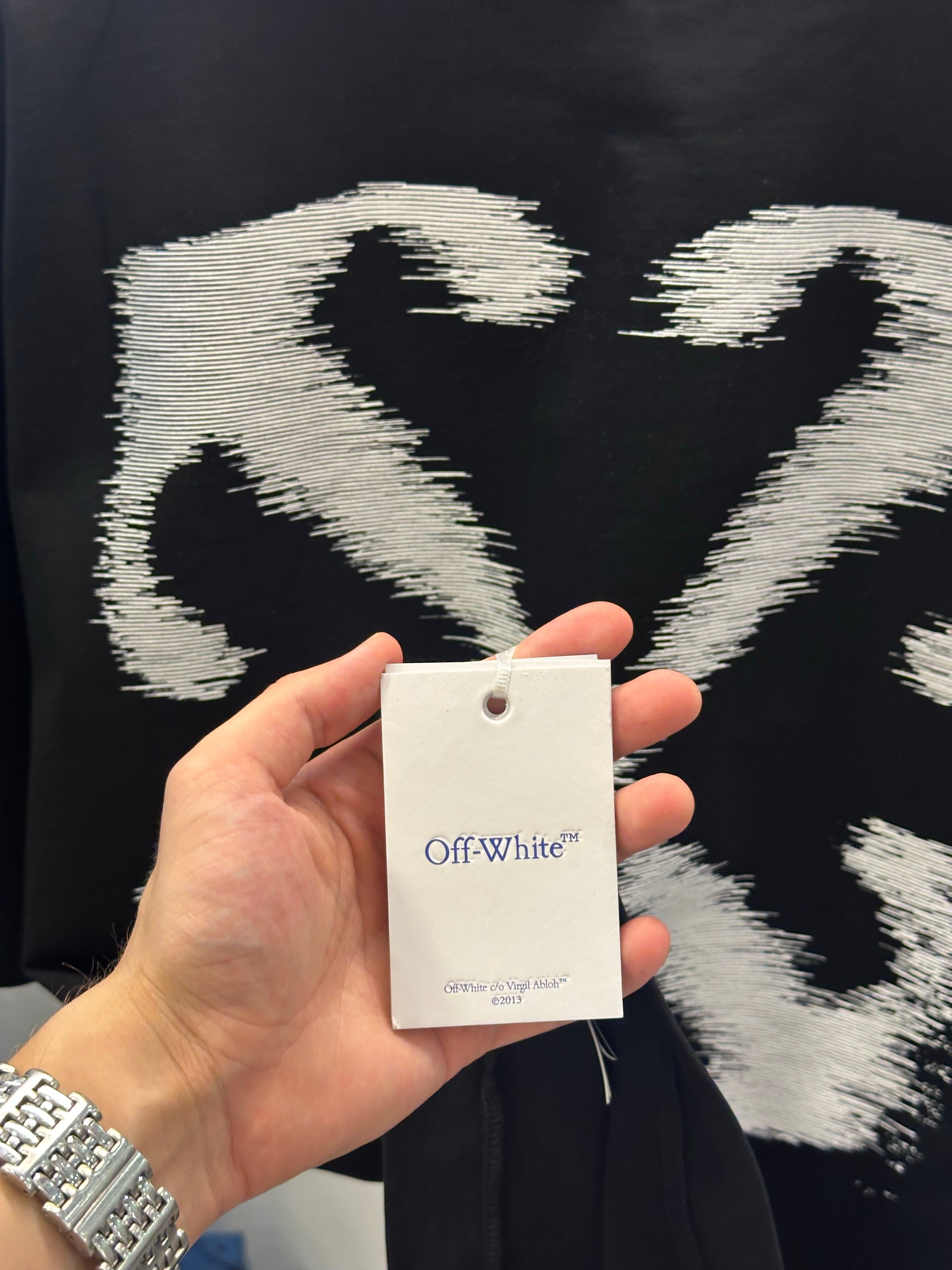 Off White Arrow Siyah Logo Tişört 
