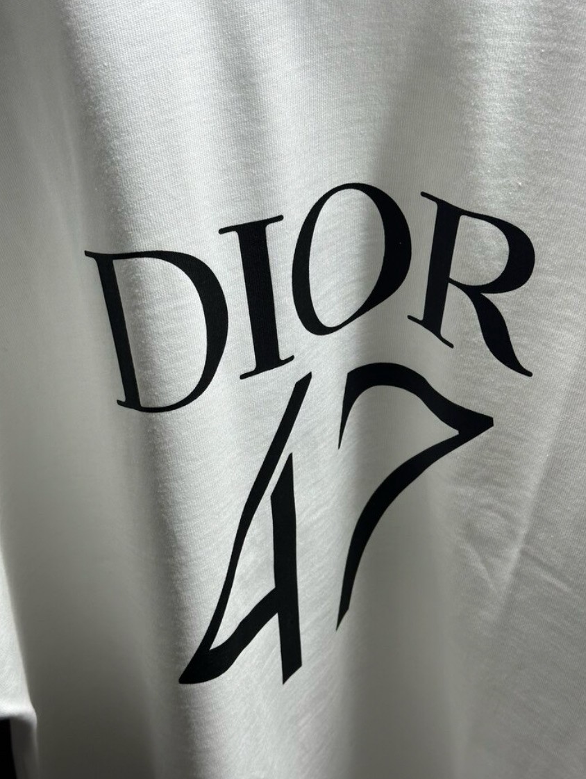 Christian Dior Ekstra Oversize 47 Beyaz Cotton Tişört 
