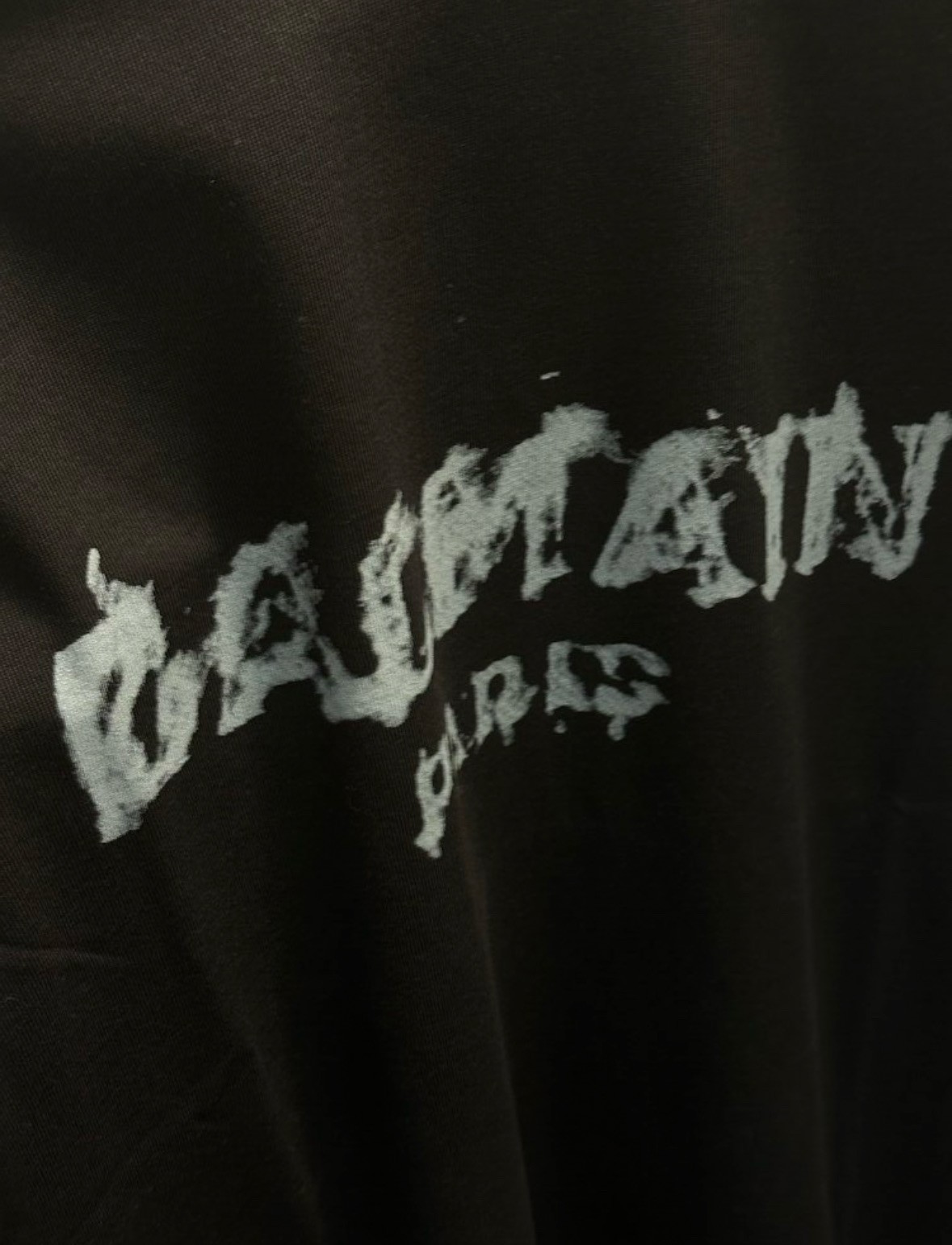 Balmain Siyah Baskılı Logo Tişört 