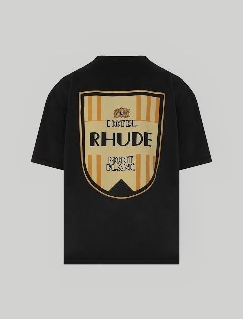 Rhude Sırt Baskılı Koyu Yeşil Renk Tişört