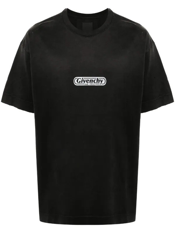 Givenchy Yıkamalı Sırt Baskılı Tişört