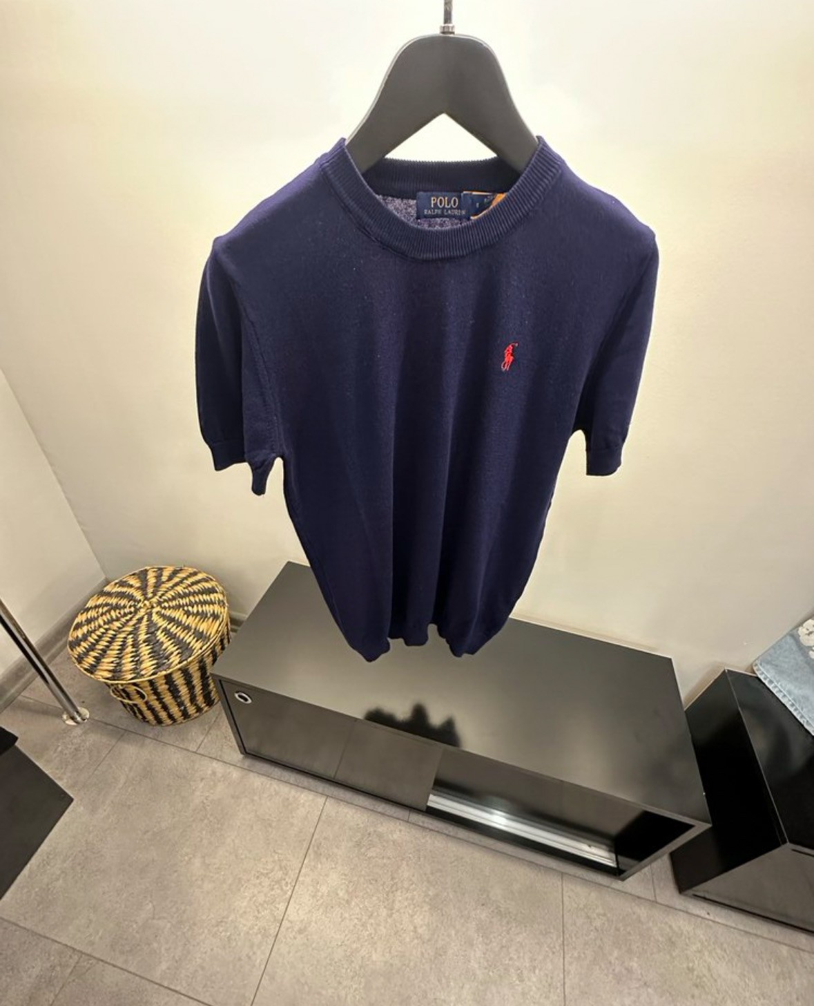 Polo Ralph Lauren Lacivert Triko Kumaş Tişört