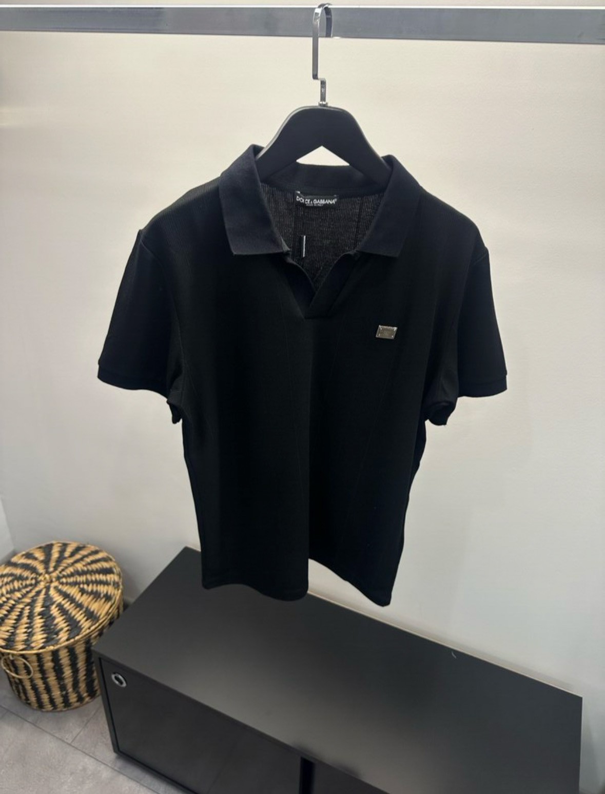 Dolce & Gabbana Triko Kumaş Polo Tişört