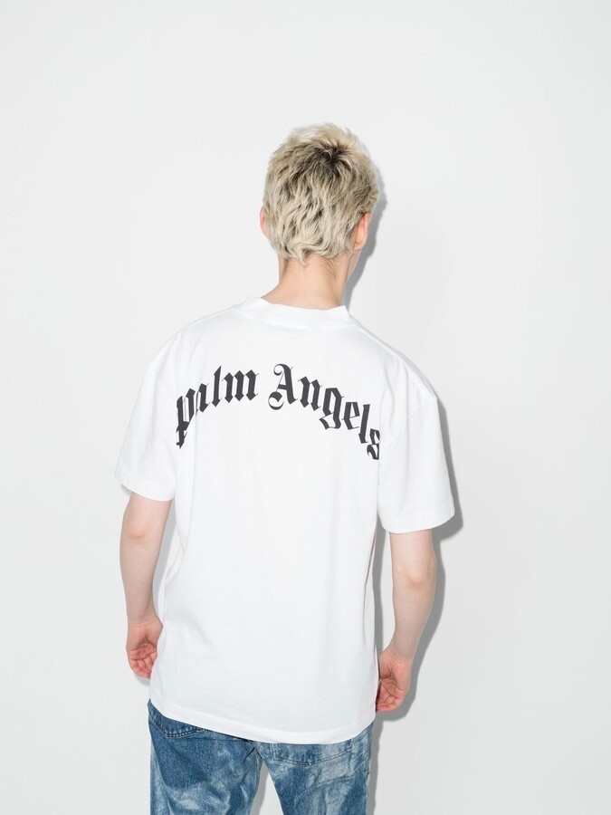 Palm Angels İngiliz Bayrak Ayıcık Baskı Tişört