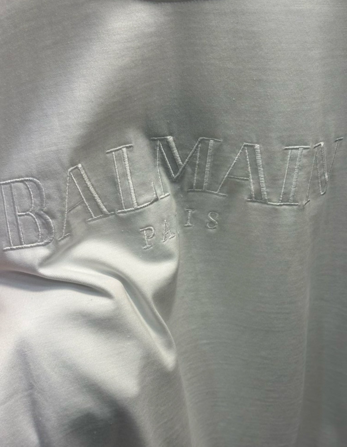 Balmain Paris Nakışlı Yazılı Tişört