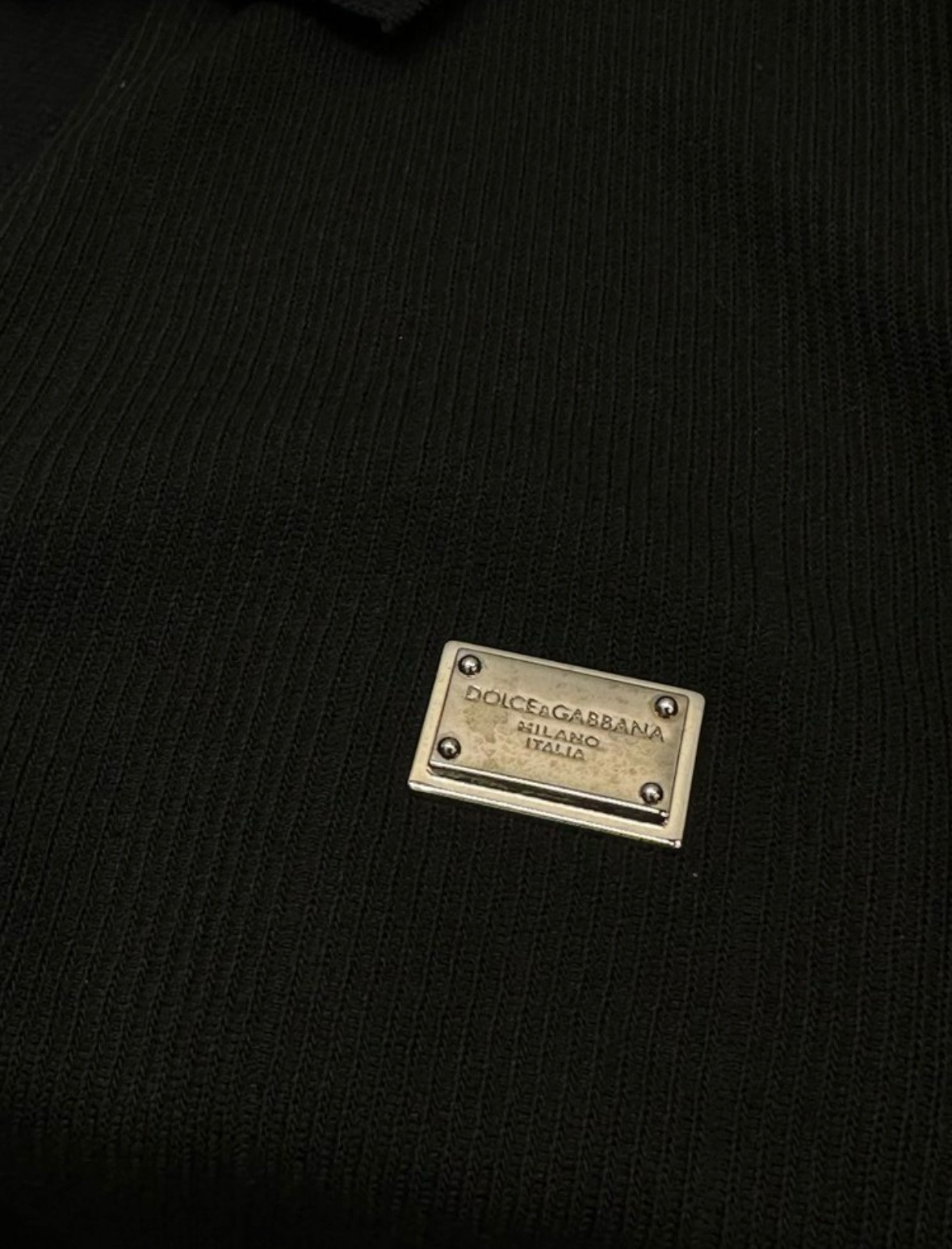 Dolce & Gabbana Triko Kumaş Polo Tişört