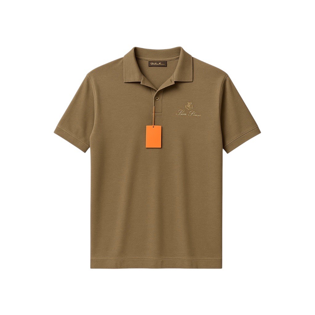 Loro Piana Triko Kumaş Polo Yaka Tişört 