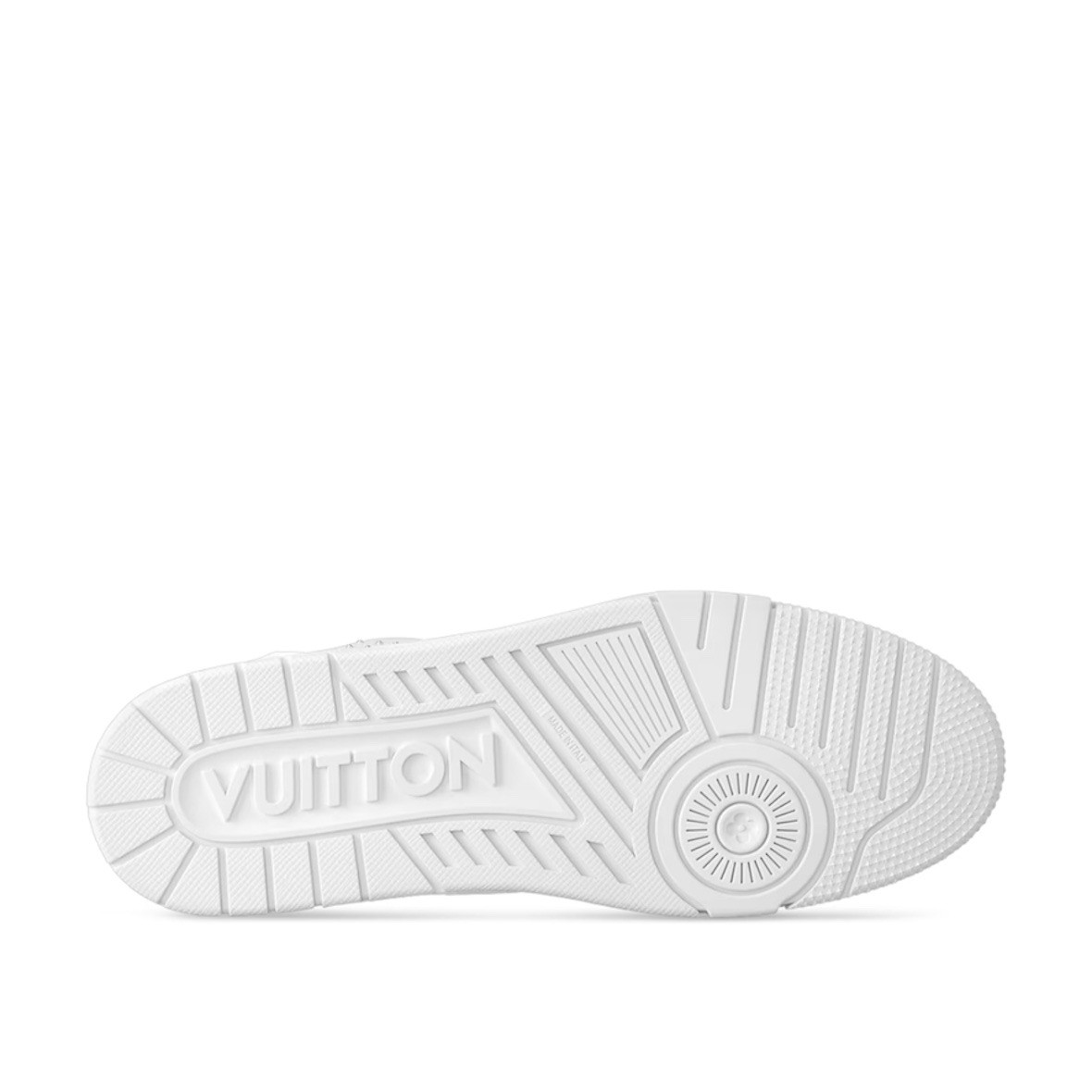 LV Trainer Beyaz Metal Logo Sneaker Ayakkabı