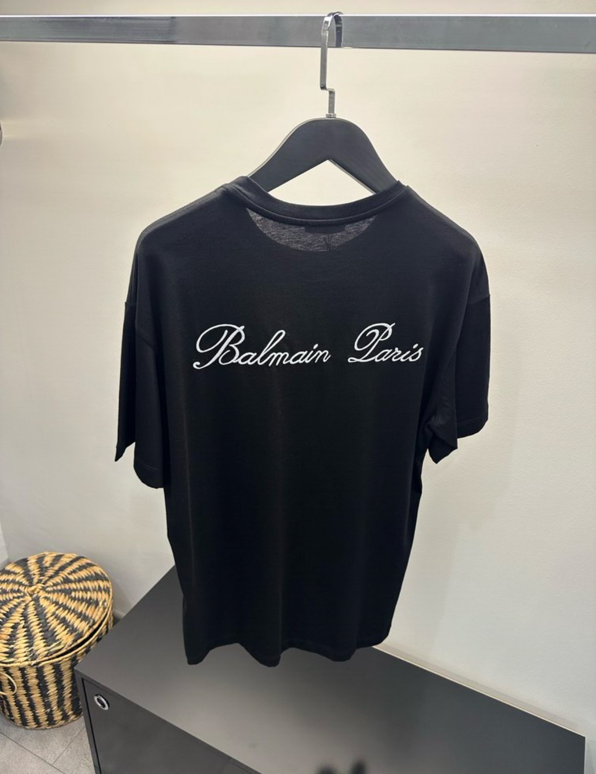 Balmain Paris İmza Nakışlı Tişört