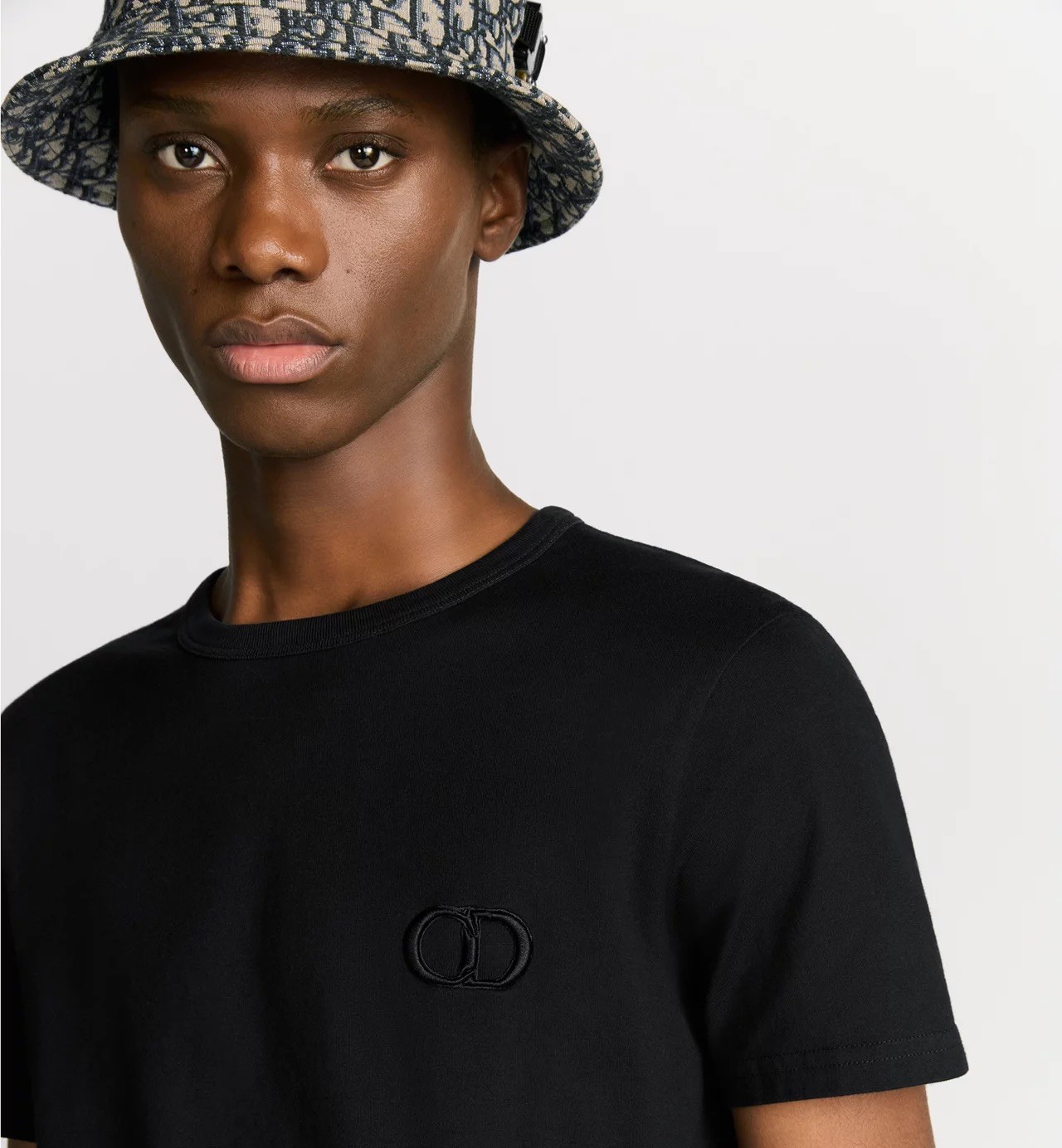 Christian Dior Siyah CD Nakış Tişört 
