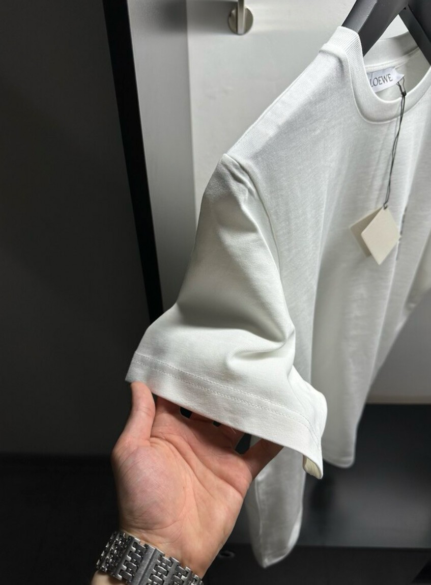 Loewe Beyaz Logo Nakışlı Tişört