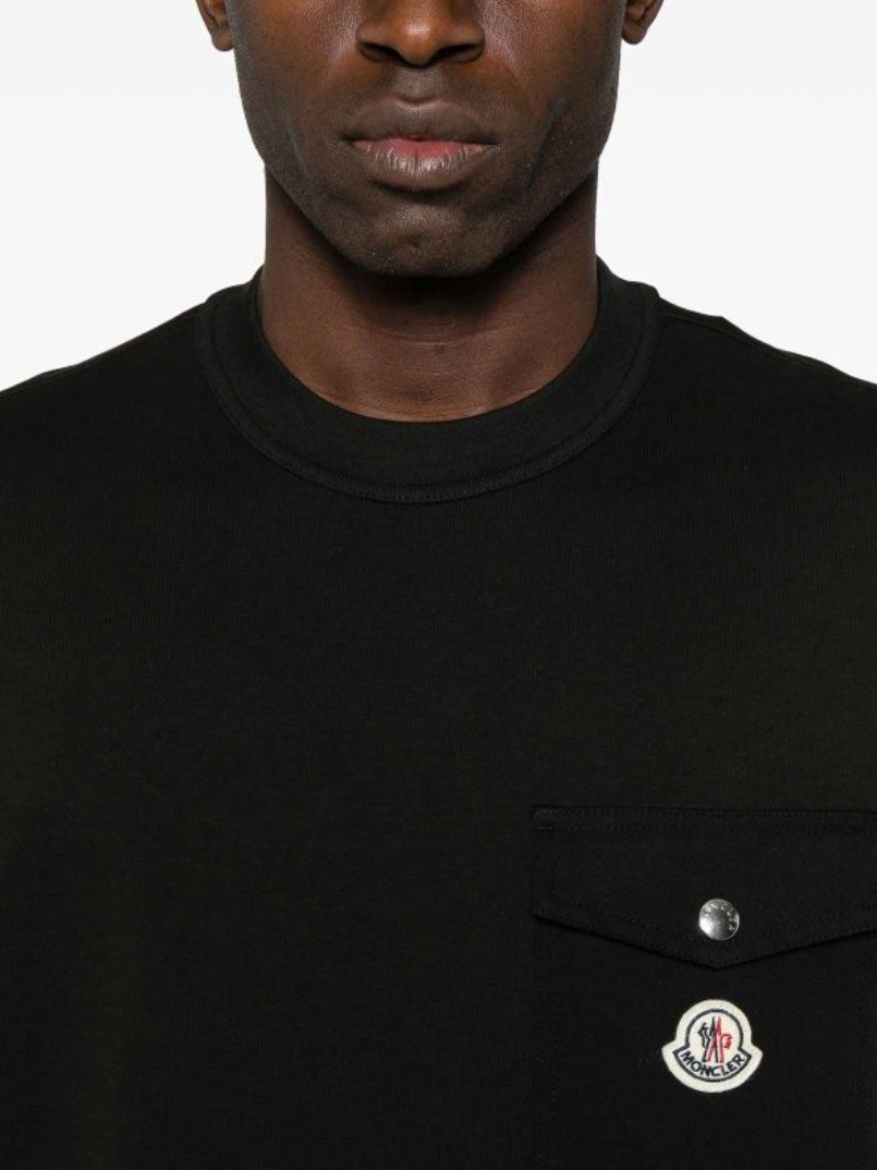 Moncler Cep Detaylı Pamuklu Tişört 