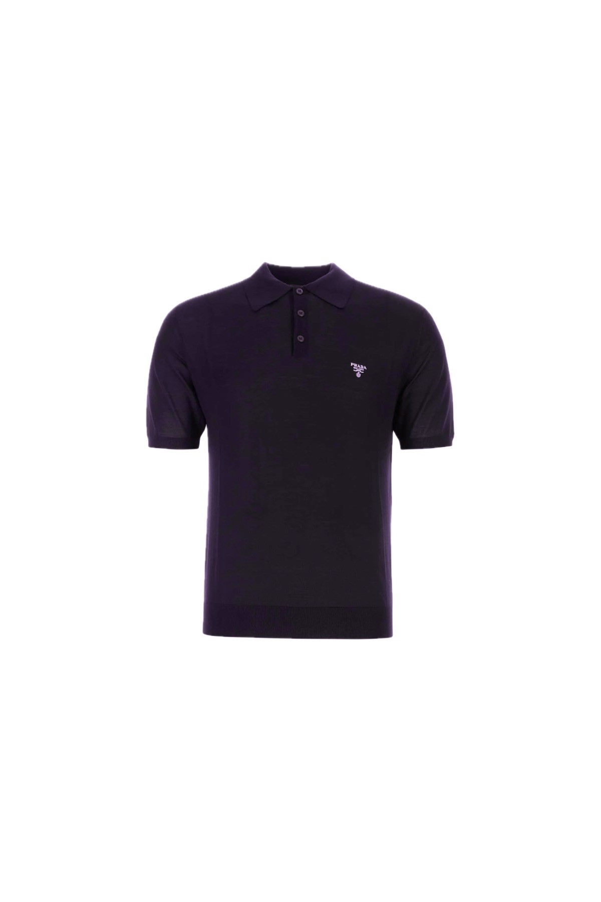 Prada Mor Düğmeli Polo Yala Triko