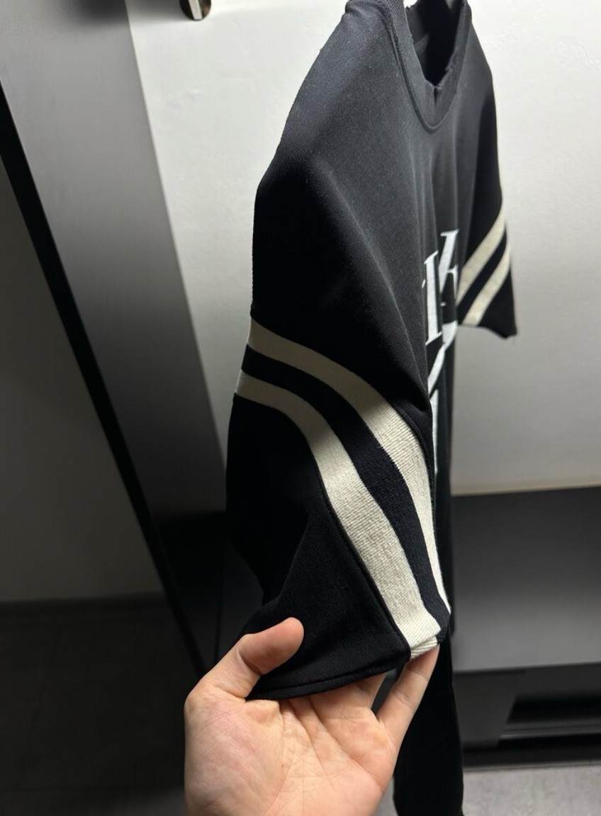 Dior 47 Siyah Baskılı Tişört 