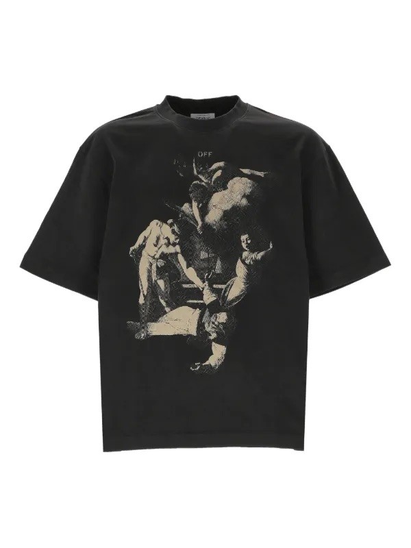 Off White Martrydom Baskılı Tişört