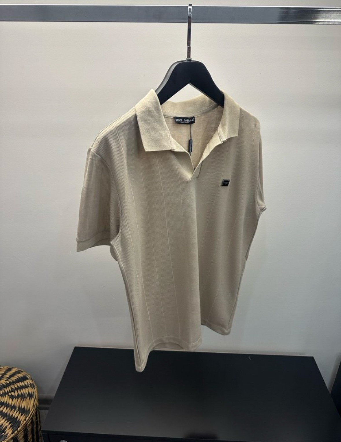 Dolce & Gabbana Triko Kumaş Polo Tişört 