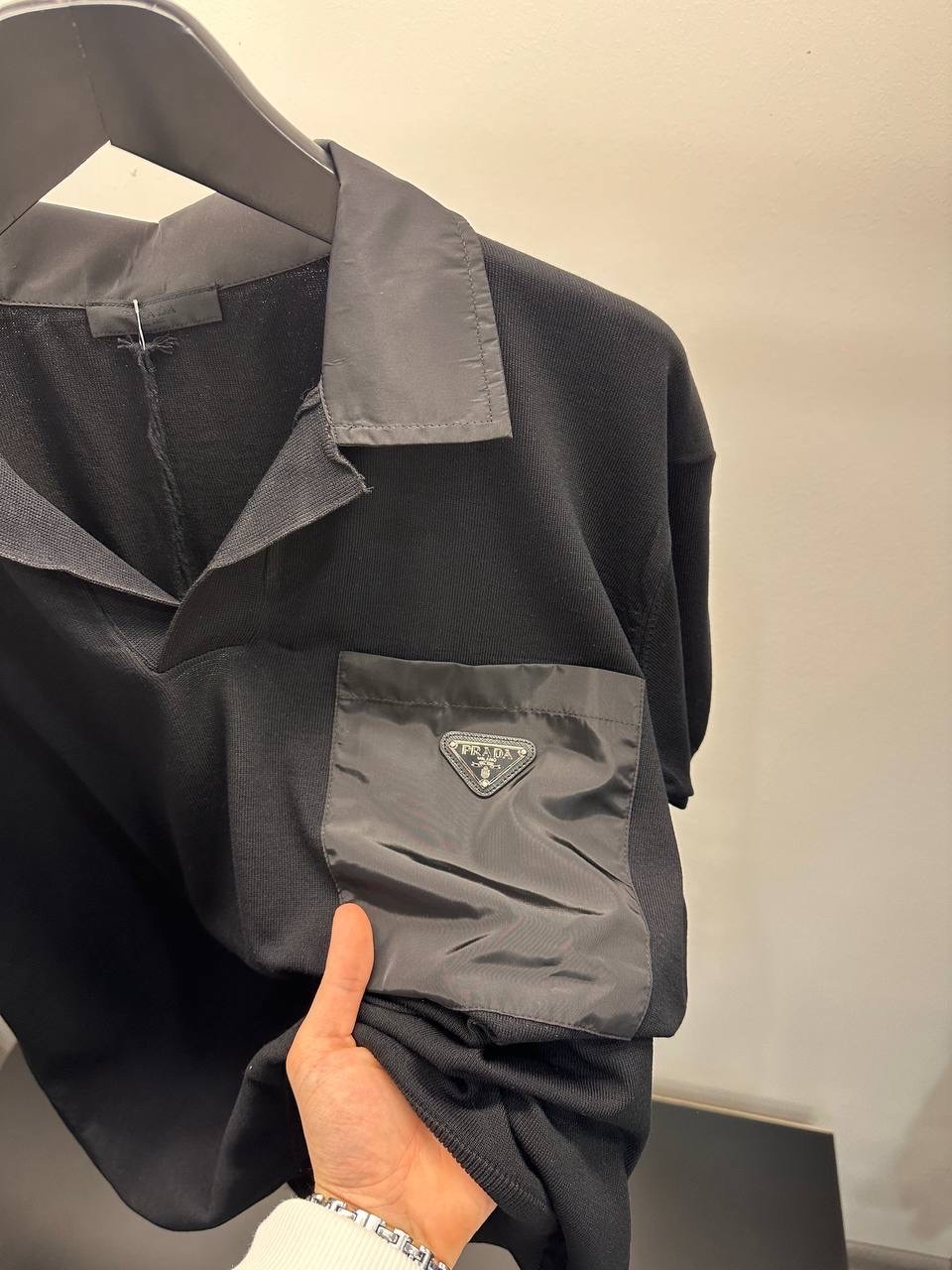 Prada Polo Yaka Triko Kumaş Tişört