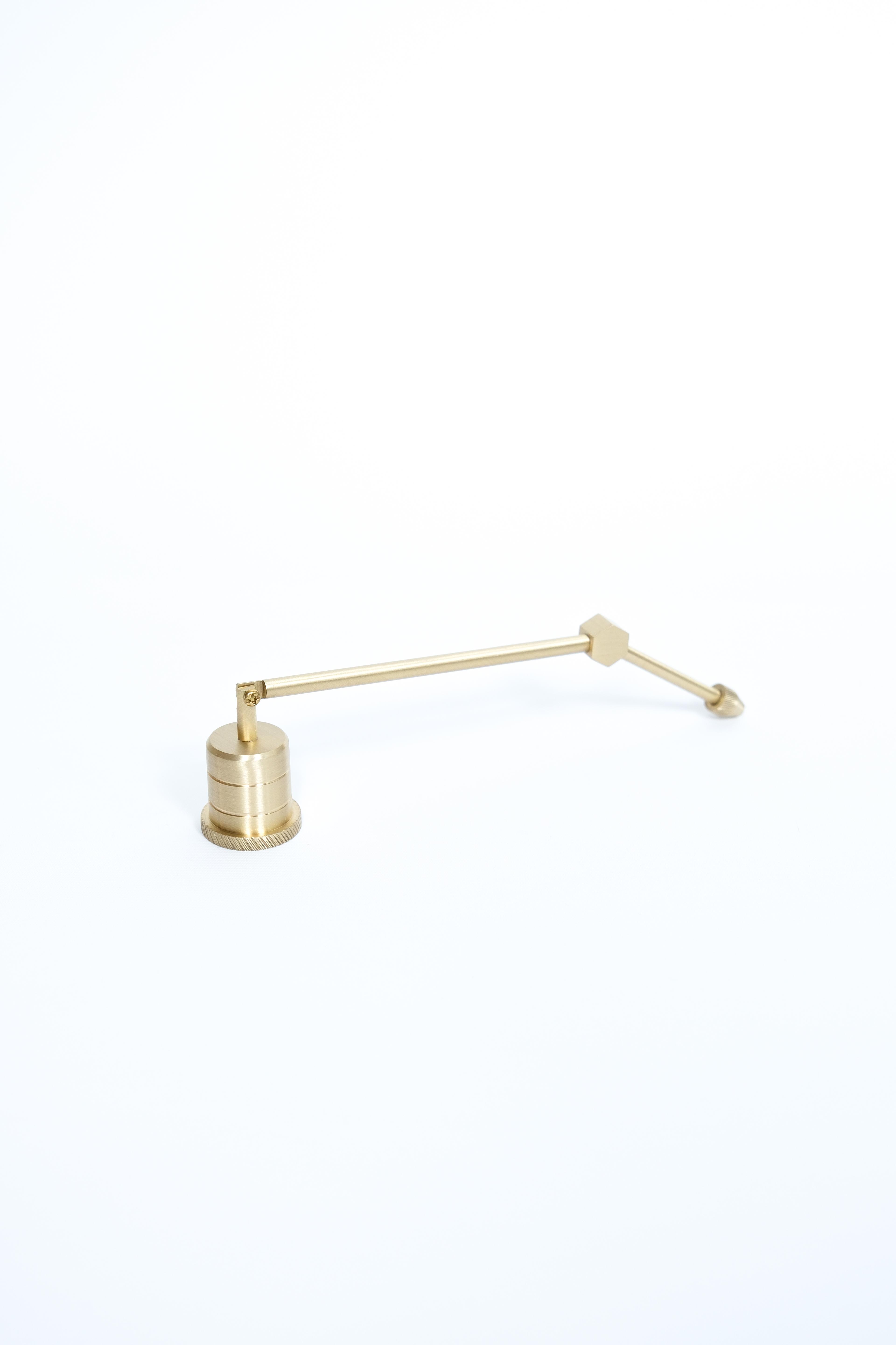 Large Hexagonal Brass Candle Extinguisher