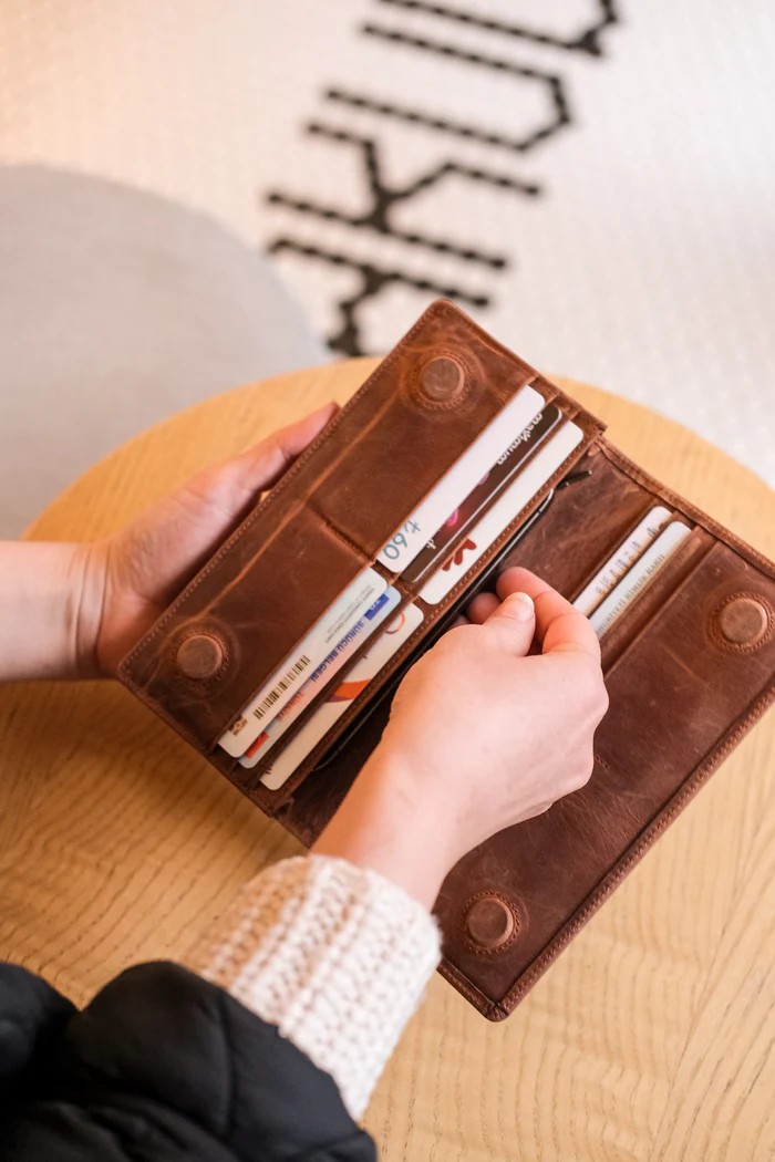 Magnetic Leather Wallet