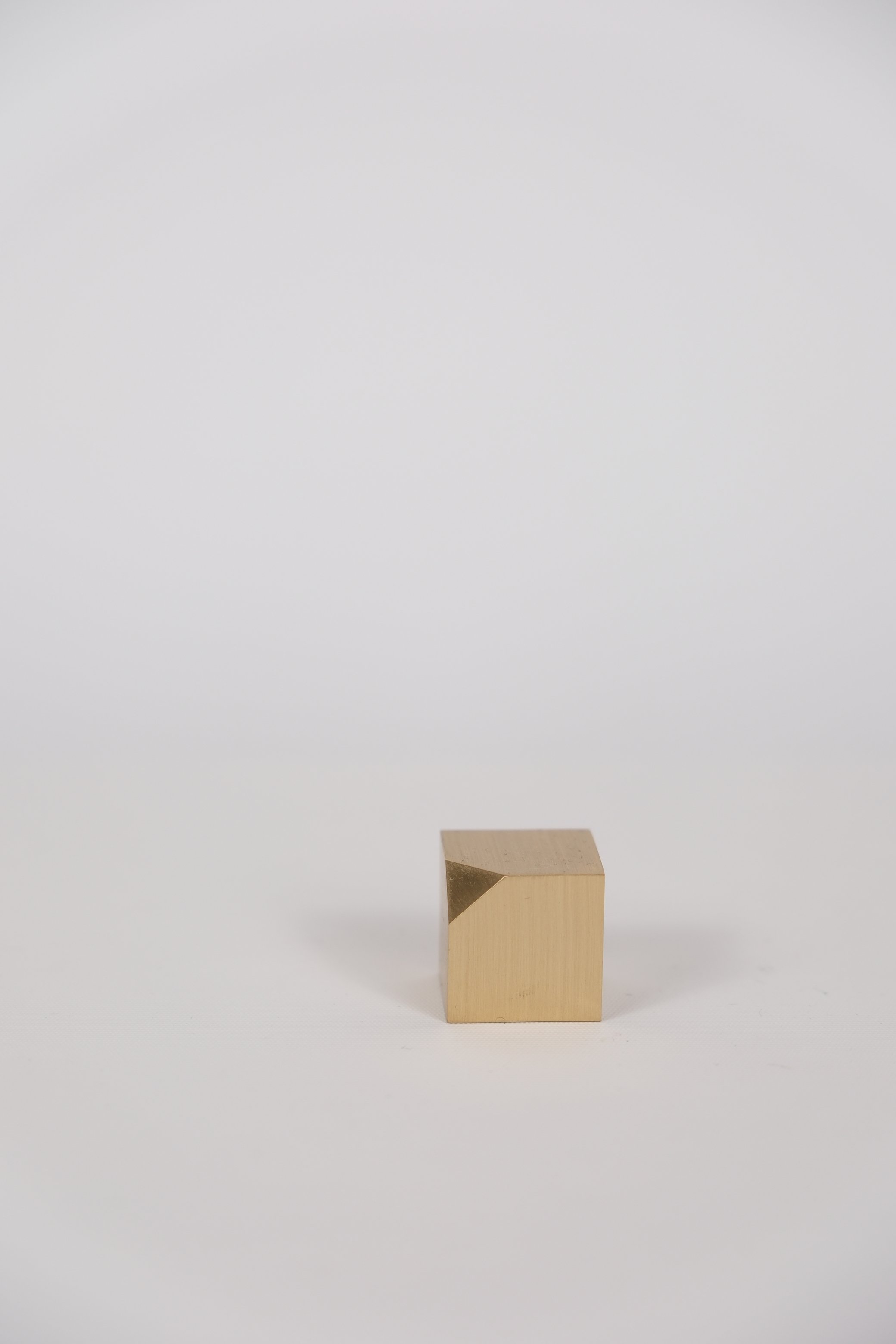 Brass Paperweight with Modern Design