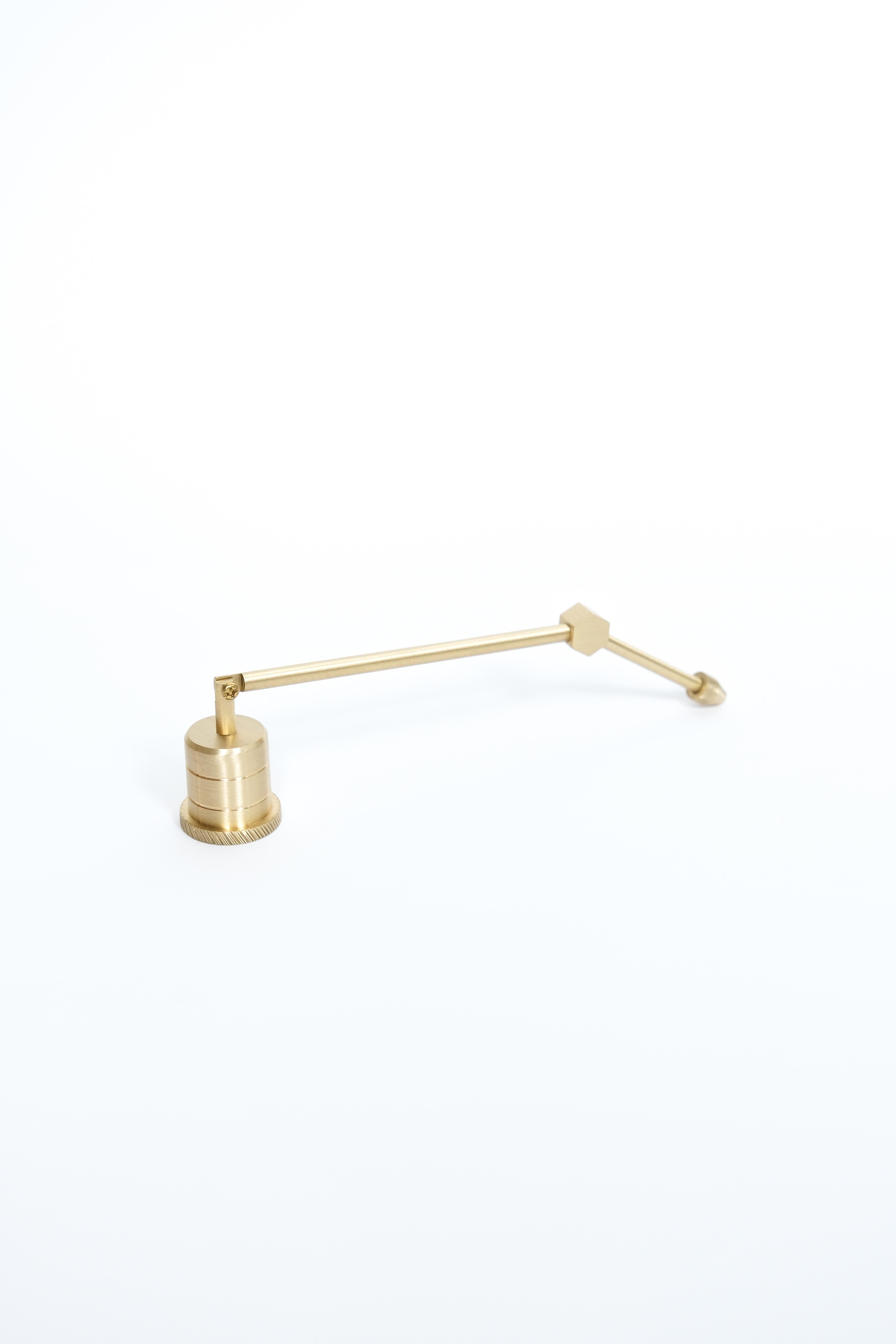 Large Hexagonal Brass Candle Extinguisher