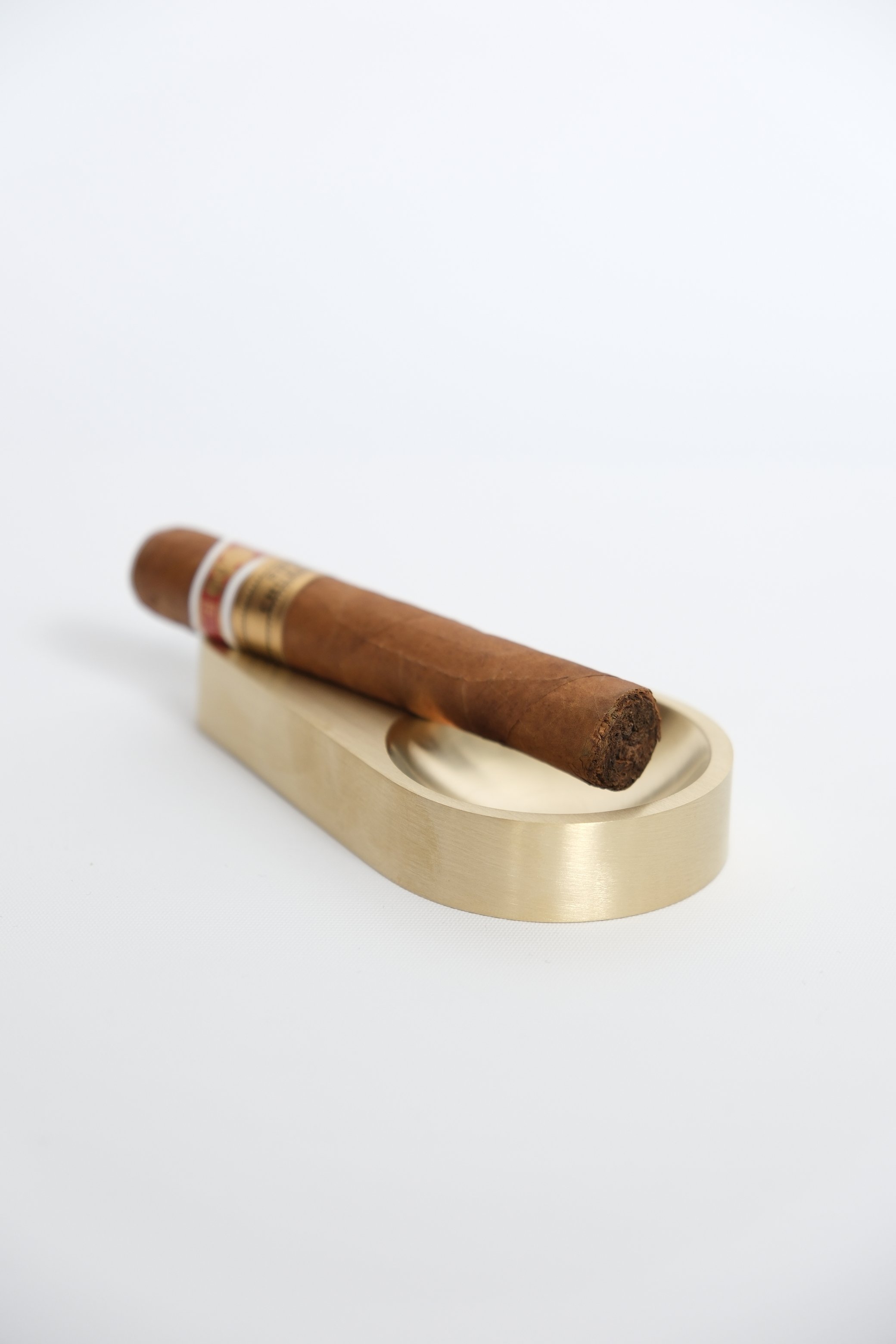 Brass Cigar Holder and Ashtray