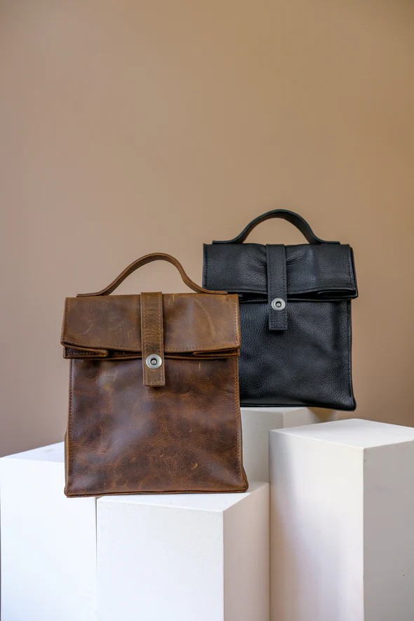 Leather Lunch Bag